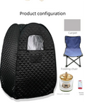 Steam Sauna Tent Compact Portable Sauna Room W/ Time Remote Control for Detox Relaxation