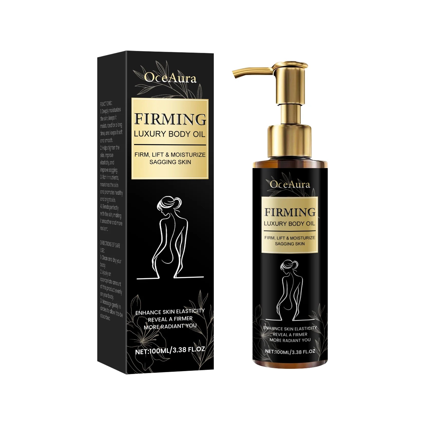 Tightening Body Oil Moisturizing Anti Cellulite Improve Sagging Firming Shaping Slimming Smoothing Brightening Body Massage Oil