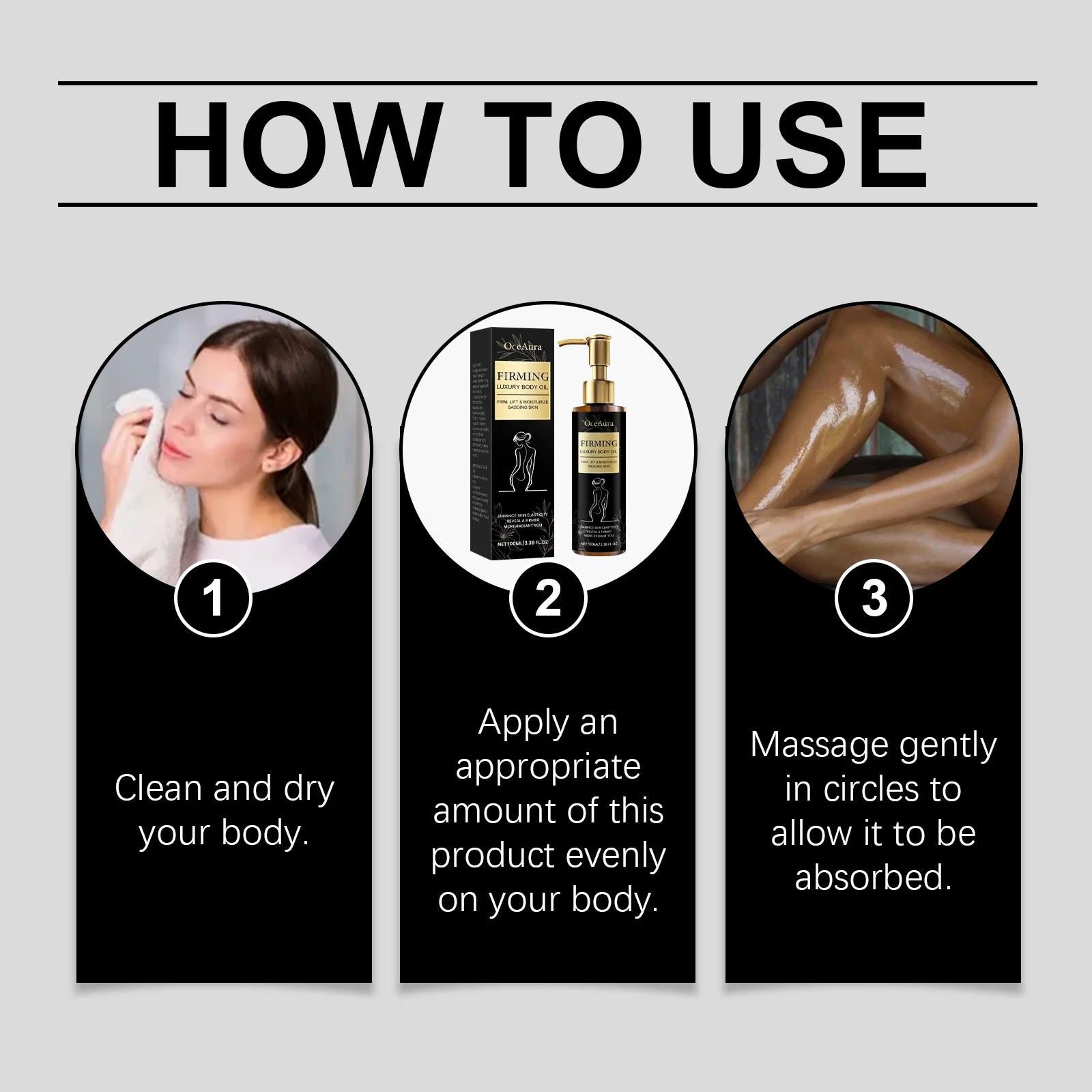 Tightening Body Oil Moisturizing Anti Cellulite Improve Sagging Firming Shaping Slimming Smoothing Brightening Body Massage Oil