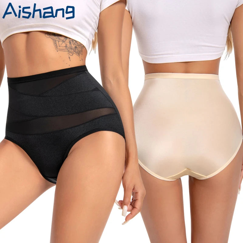 🌟 High Waist Mesh Cross Shapewear Panties! 🌟