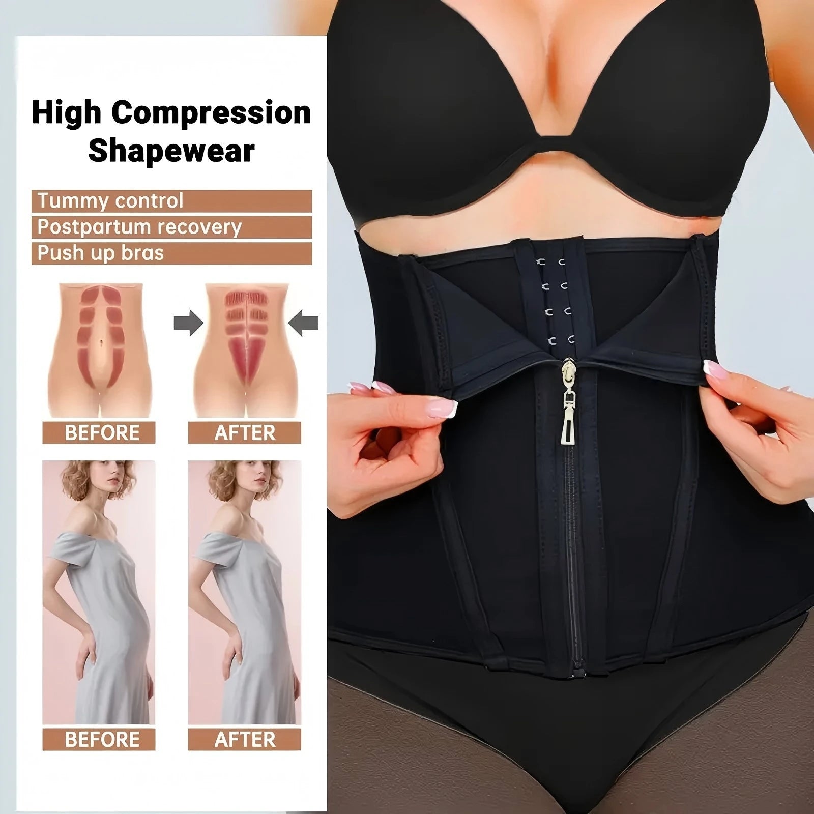 Waist Trainer Women Corset Body Shaper Colombian  Belt